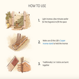 Handmade Natural Water Incense, 10 Sticks