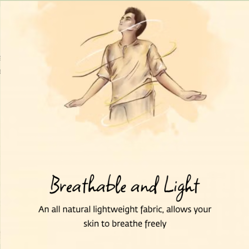 Kurta Linen/Cotton - Long Sleeve Beige