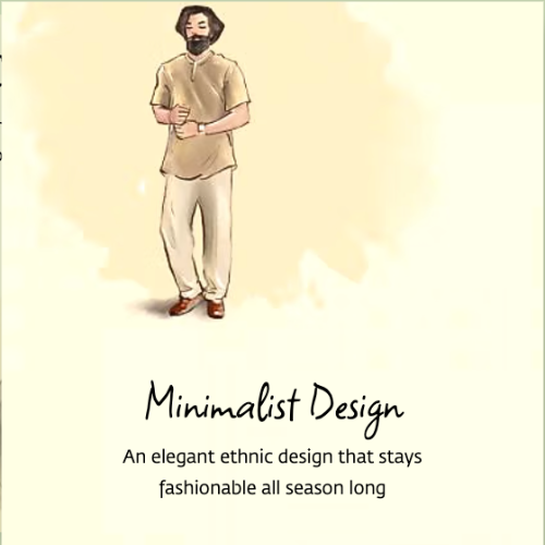 Kurta Linen/Cotton - Short Sleeve Black