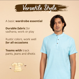 Kurta- Aum- White Cotton