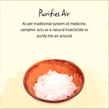Camphor, less smoke