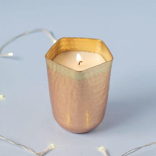 Antique Finish Two Tone Scented Soy Wax Candle