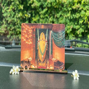 Car Stand Photo Devi(Turmeric)/Sadhguru