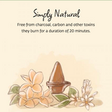 Handmade Natural Ether Fragrance Cone, 20 Pcs