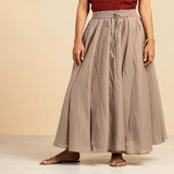 Mulmul Plain Skirt Biege