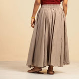 Mulmul Plain Skirt Biege