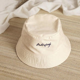 100 % Cotton Adiyogi Bucket Hat - Beige