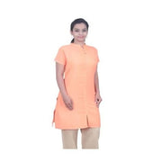Ladies AUM Kurta in Coral Cotton