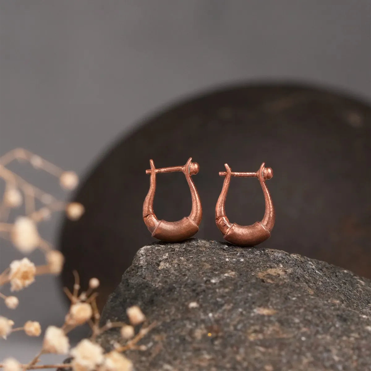 Adiyogi Copper Earring