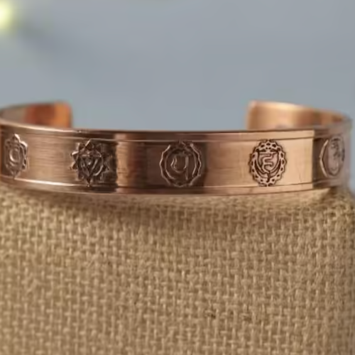 Chakra Copper Cuff