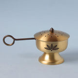 Antique Gold Fumer with Tongs
