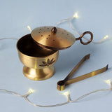 Antique Gold Fumer with Tongs