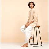 Kurta Linen/Cotton - Long Sleeve Beige