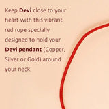 Linga Bhairavi Pendant Red Rope