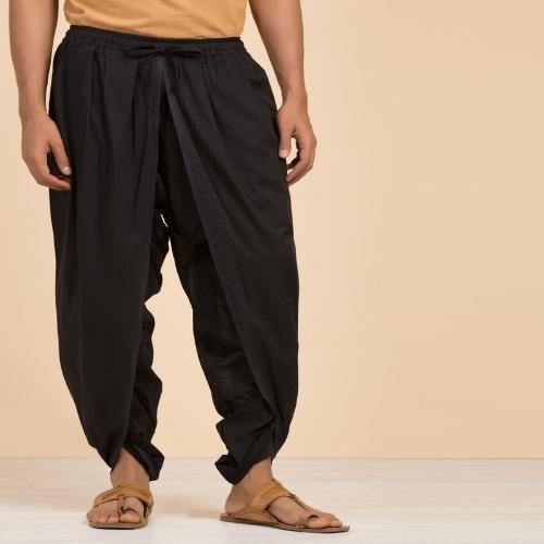 Dhoti- Black Cotton