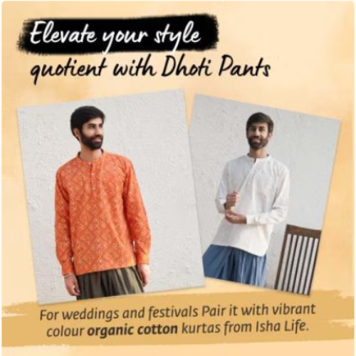 Dhoti- Black Cotton