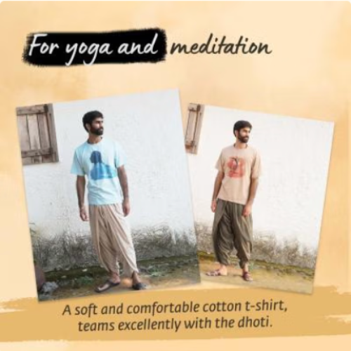 Dhoti- Black Cotton