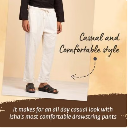 Kurta Linen/Cotton- Short Sleeve White