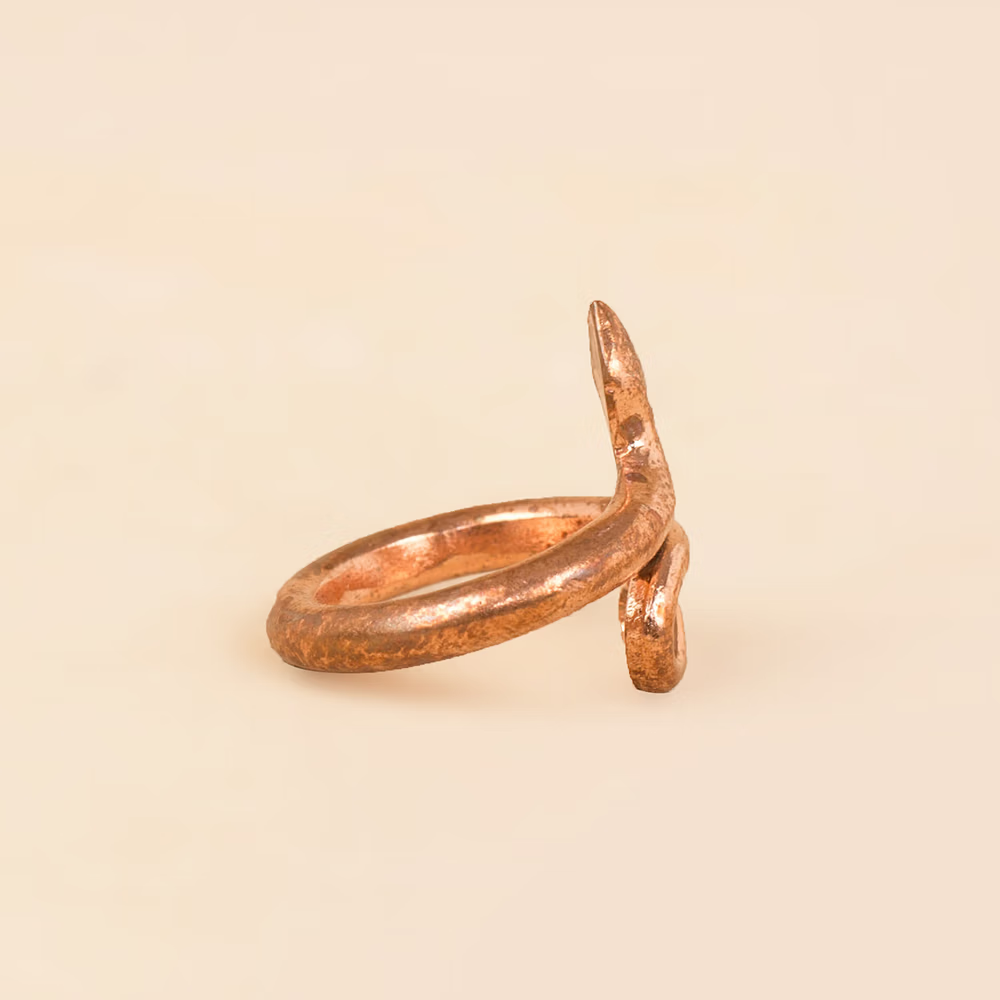 Isha Consecrated Copper Snake Ring Buy Consecrated Copper Snake