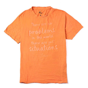 Unisex Organic Natural Dyed Situations T-Shirt - Carrot