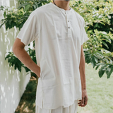 Undyed Organic Cotton Kurta - Off-White